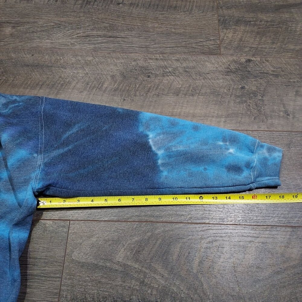 Tie Dye Hoodie Sweatshirt Pullover Gildan Heavy Blend Kangaroo Pocket Medium - Picture 3 of 10